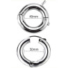 MenSteel Ballstretcher en métal ajustable Round Clip M 40-50mm - Poids 165g 